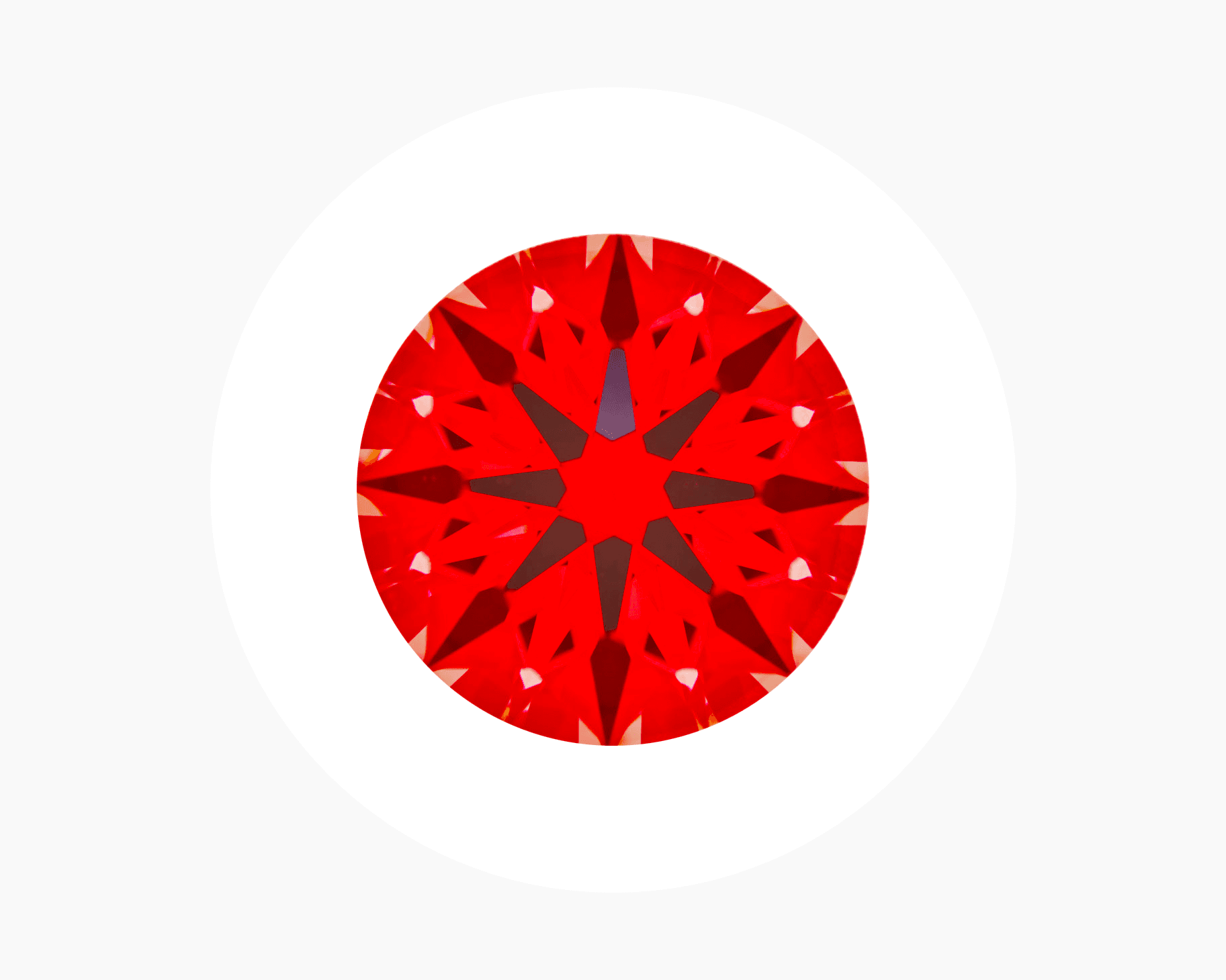 Idealscope image of 2.73ct Super Ideal Hearts & Arrows Round Diamond