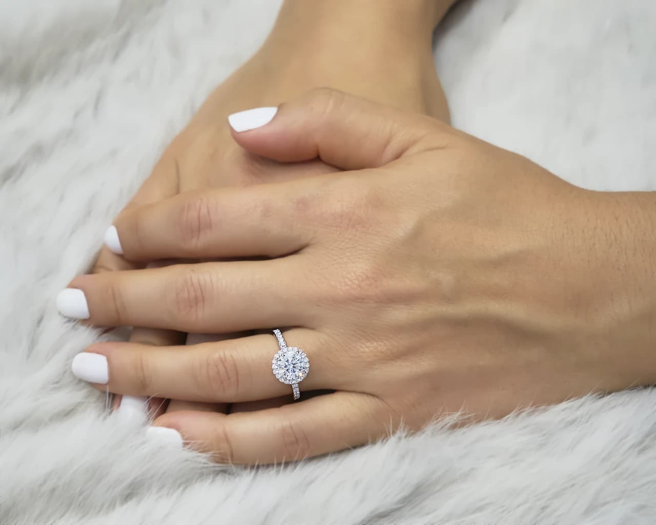 The Emilya Halo Engagement Ring