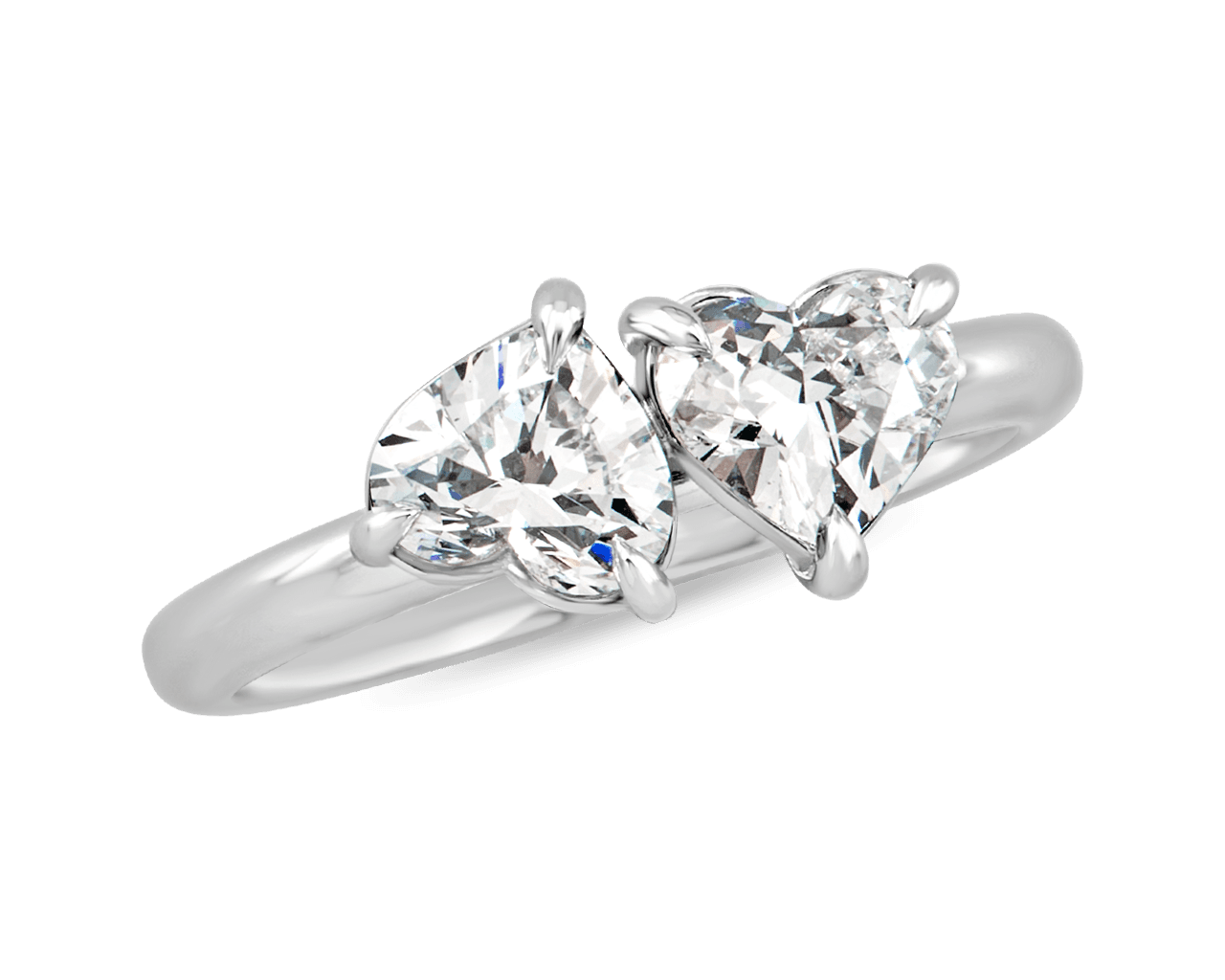 Heart Shaped You and Me Ring